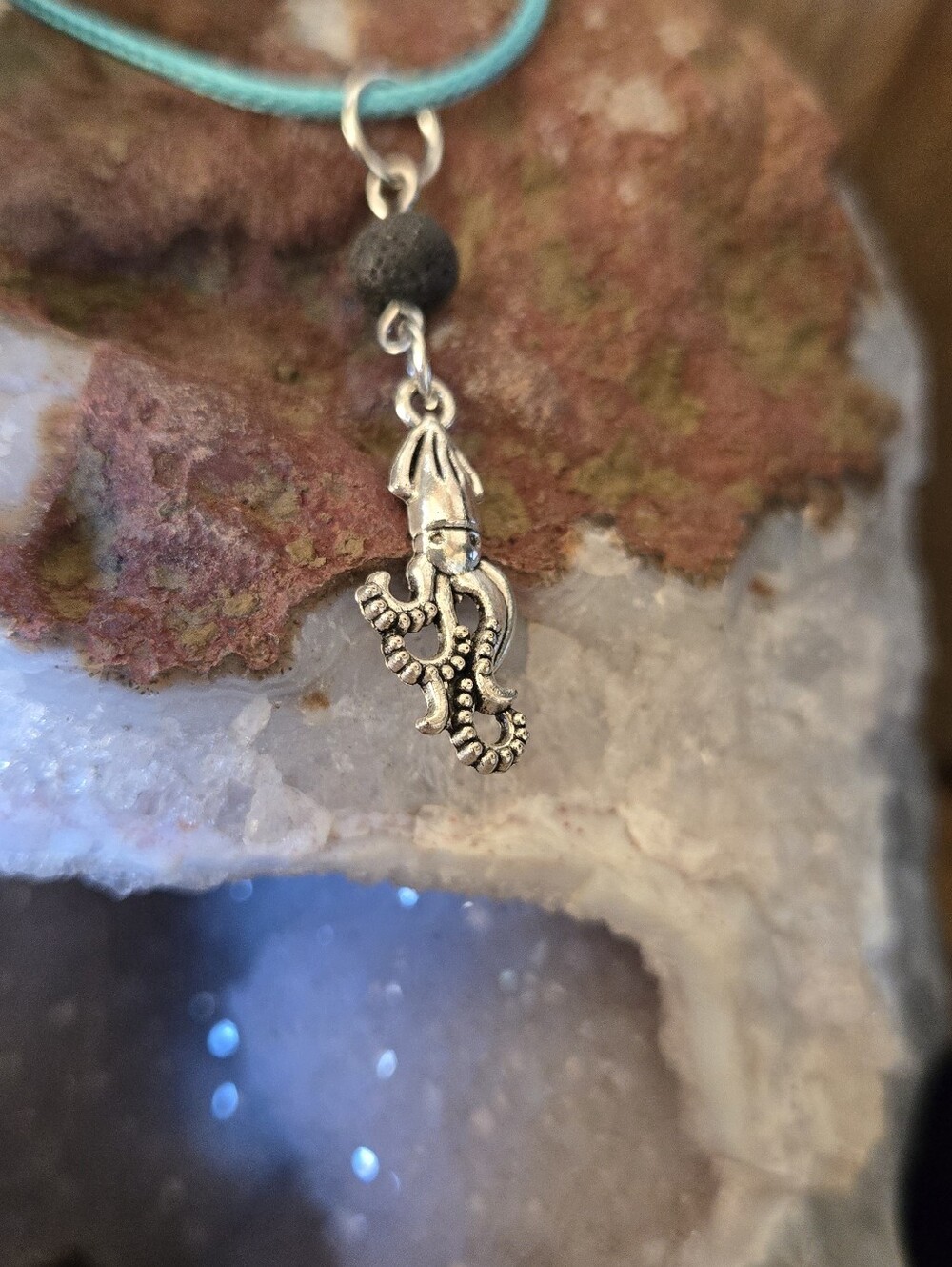 Aromatherapy Squid Necklace | Essential Oil Diffuser Pendant